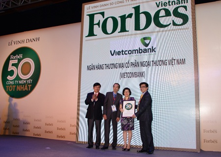 Lễ vinh danh 50 công ty niêm yết tốt nhất Việt Nam của Tạp chí Forbes (năm 2014)