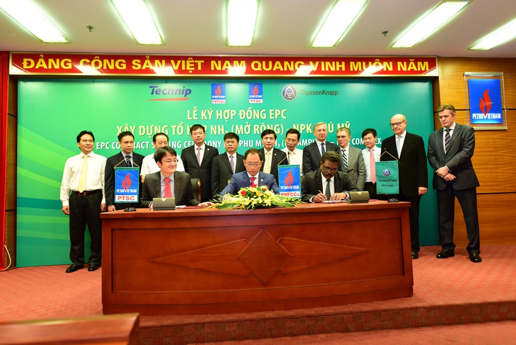 PVFCCo ký hợp đồng EPC xây dựng Tổ hợp NH3 (mở rộng) – Nhà máy NPK Phú Mỹ
