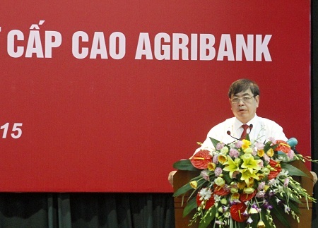 Ông Trịnh Ngọc Khánh – Chủ tịch HĐTV Agribank phát biểu tại buổi lễ