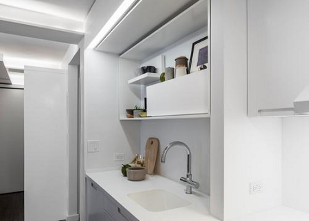 Căn hộ được mở rộng tối đa nhờ thiết kế tường trượt - 3 Theo