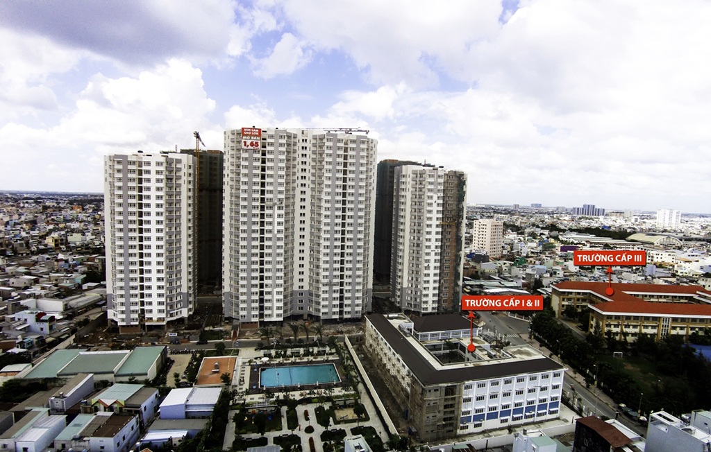 Dự án Căn hộ cao cấp Him Lam Chợ Lớn, Q.6 đã xây xong,