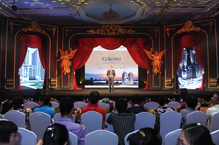 Đại diện Lãnh đạo Tập đoàn Tân Hoàng Minh chia sẻ thông tin về dự án