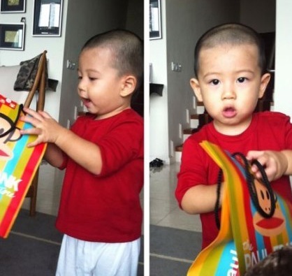 Khoảnh khắc đáng yêu của quý tử nhà “người đẹp cổ trang” Hồ Tịnh - 7 Khoảnh khắc đáng yêu của quý tử nhà “người đẹp cổ trang” Hồ Tịnh - 7