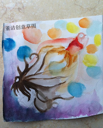 “Chúc Anh Đài” Đổng Khiết trổ tài vẽ tranh  - 5