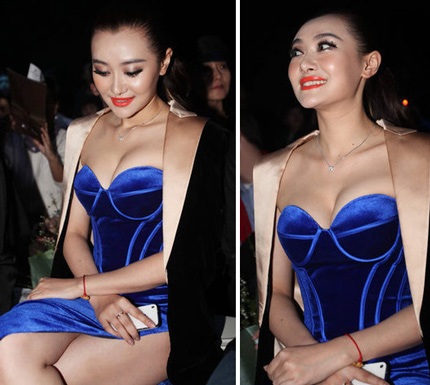 Mỹ nhân Hoa ngữ khoe ngực đầy với váy trễ nải - 4