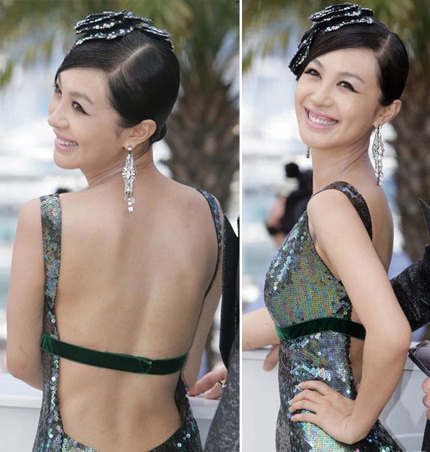 Mỹ nhân “nửa kín, nửa hở” với váy hở lưng - 33 Mỹ nhân “nửa kín, nửa hở” với váy hở lưng - 33