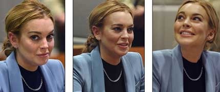 Lindsay Lohan cười tươi vì được “tự do”