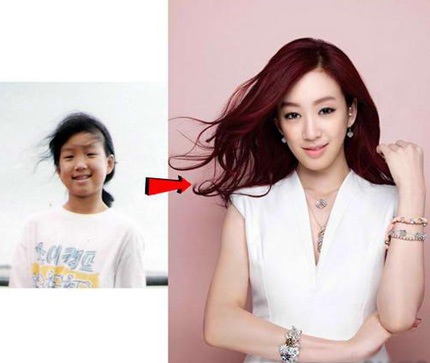 Những người đẹp xứ Hàn từng là “bé bự”