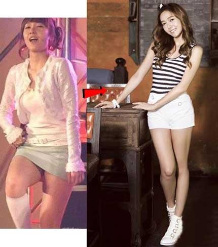 Những người đẹp xứ Hàn từng là “bé bự”