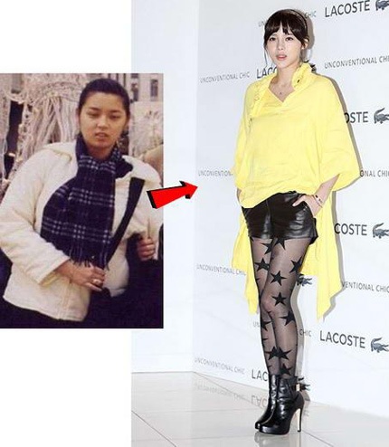 Những người đẹp xứ Hàn từng là “bé bự”