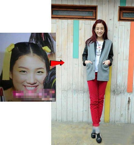 Những người đẹp xứ Hàn từng là “bé bự”