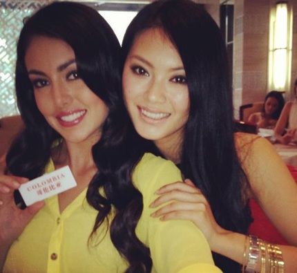 Một bức ảnh thời trang ấn tượng của hoa hậu Vu Văn Hà