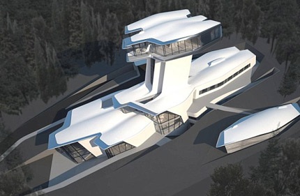 Bên ngoài ngôi biệt thự mới của Naomi Campbell tại Nga.