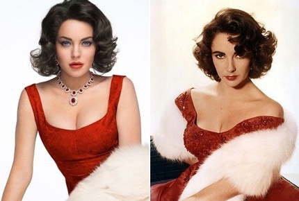 Khi “sao” chẳng ngại làm “bản sao” - 11 Lindsay Lohan (trái) và Elizabeth Taylor