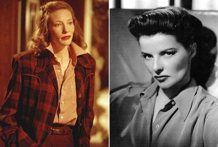 Khi “sao” chẳng ngại làm “bản sao” - 3 Cate Blanchett (trái) và Katharine Hepburn