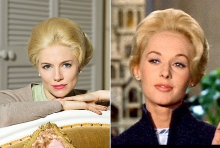 Khi “sao” chẳng ngại làm “bản sao” - 7 Sienna Miller (trái) và Tippi Hedren