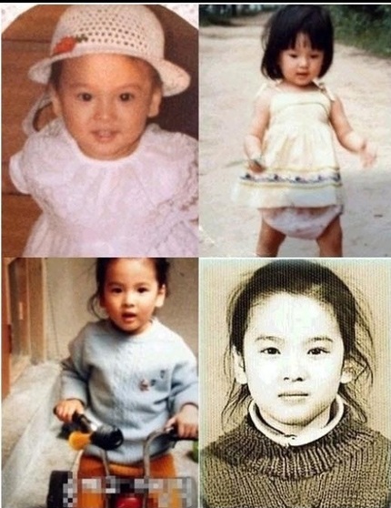 Song Hye Kyo xinh xắn đáng yêu từ tấm bé.
