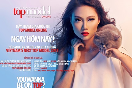 Chính thức khởi động cuộc thi Top Model Online 2013 - 1 Chính thức khởi động cuộc thi Top Model Online 2013.