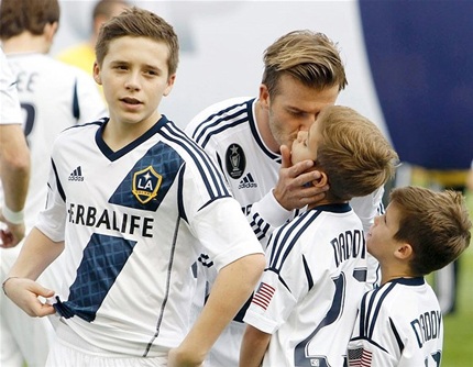 David Beckham cùng ba con trai
