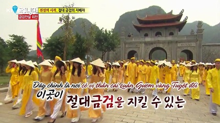 300 diễn viên quần chúng thướt tha trong tà áo dài và nón lá xuất hiện trên màn ảnh nhỏ xứ kim chi