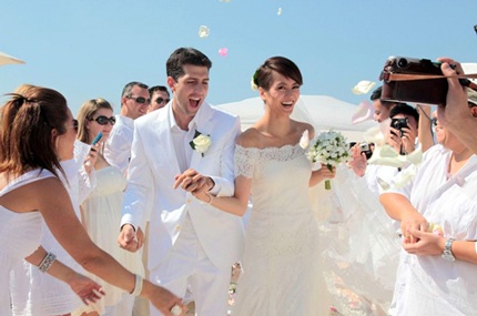 Vợ chồng Lương Vịnh Kỳ trong đám cưới vào tháng 10/2013