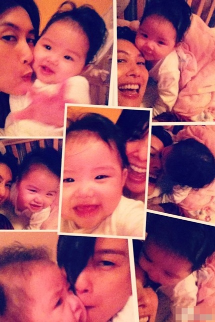 ..và Quintus khoe bức tranh tặng mẹ nhân Ngày của mẹ.