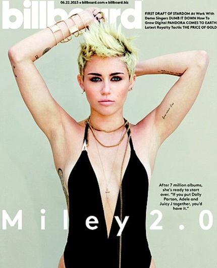 Miley Cyrus thách thức những lời chỉ trích - 2 Miley Cyrus táo bạo trên tạp chí Billboard
