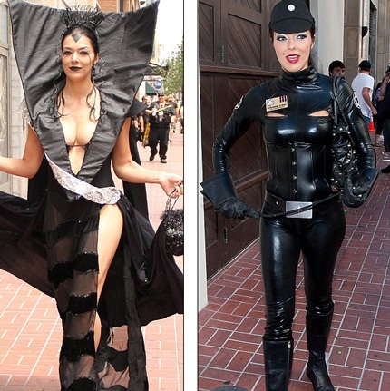 Nóng mắt với trang phục hóa trang của người mẫu Mỹ