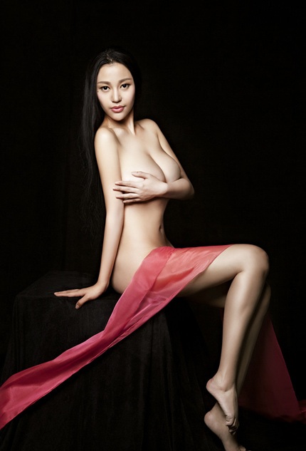 Người đẹp "siêu vòng một" Trung Quốc nude làm từ thiện - 12 Vy Vy