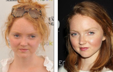 Siêu mẫu tóc đỏ Lily Cole cũng xinh xắn hơn nhờ son phấn