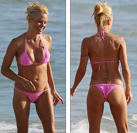 Pamela Anderson khoe dáng vóc săn chắc, gợi cảm ở tuổi 46