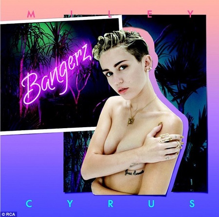 Miley Cyrus khỏa thân trên bài album mới