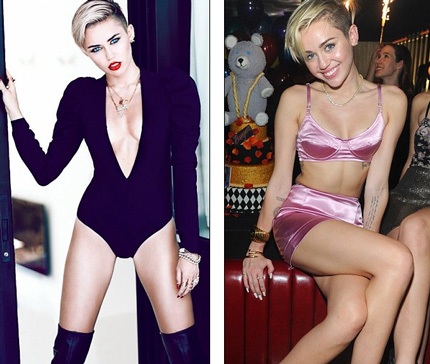 Miley Cyrus hạnh phúc với màn trình diễn gây tranh cãi - 2 Miley Cyrus ngày càng khiêu khích và gợi cảm