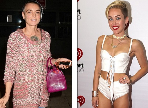 Sinead O'Connor yêu cầu “đàn em” Miley Cyrus xin lỗi