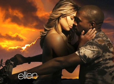Kim và Kanye xuất hiện nóng bỏng trong clip