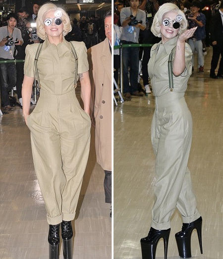 Sự xuất hiện của Lady Gaga tại sân bay thu hút sự chú ý của khán giả và báo giới Nhật
