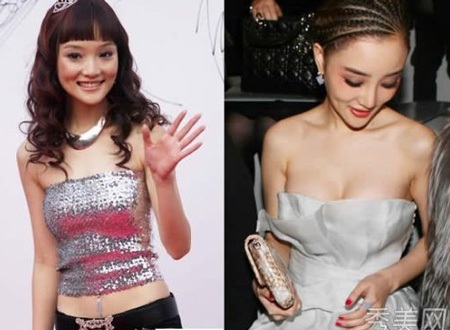 Chiếc cằm nhọn của Lý Tiểu Lộ khiến cô khác xưa đáng kể.