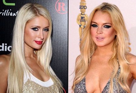Paris Hilton tuyên bố “từ mặt” Lindsay Lohan - 1 Paris Hilton (trái) tuyên bố nghỉ chơi với Lindsay Lohan