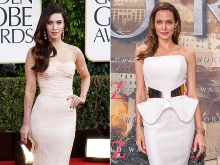 Không ai có thể phủ
nhận rằng, Megan Fox rất giống “đàn chị” Angelina Jolie.