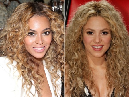 Ở góc ảnh này, ca sĩ Beyoncé
và Shakira rất giống nhau!