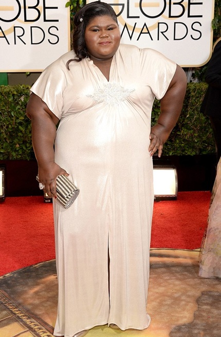 Sao Hollywood bị chê béo và xấu xí trên thảm đỏ - 1 “Bé bự” Gabourey Sidibe buồn vì bị chê béo