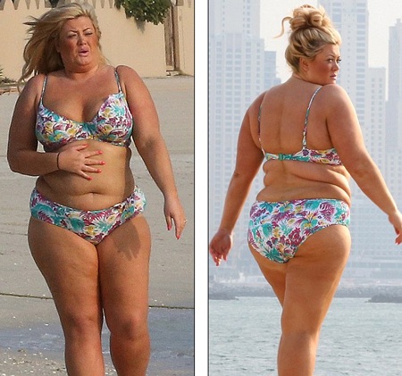 Béo mập, ngôi sao Anh quốc vẫn tự tin diện bikini khoe dáng