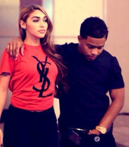 Chantel và cầu thủ bóng đá DeSean Jackson khi còn hò hẹn