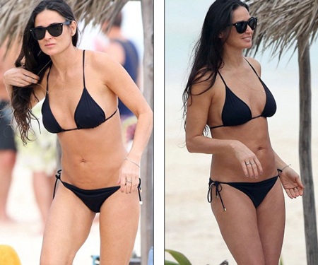 Demi Moore đang đi nghỉ mát tại Mexico cùng các bạn bè. Ngôi sao của