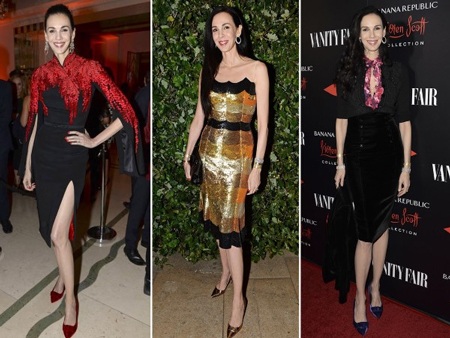 Nhà thiết kế L'Wren trong những thiết kế của chính mình.