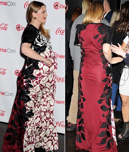 Drew thay chiếc váy hoa rực rỡ cho lễ trao giải mà cô tham dự sau đó.