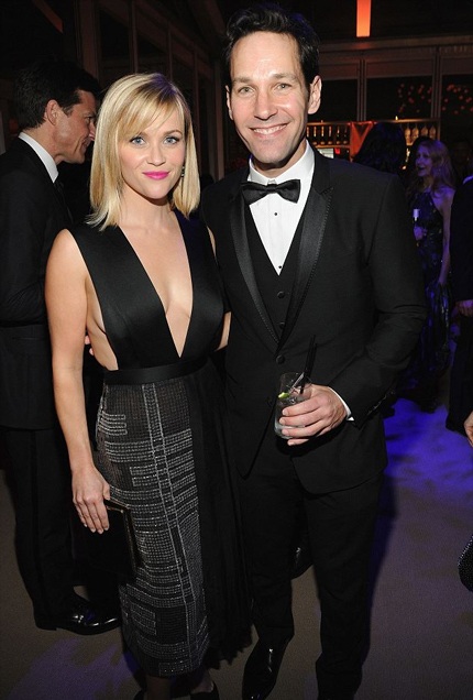 Mỹ nhân đua nhau mặc "bạo" trong tiệc hậu Oscar (phần 1) - 23 Reese Witherspoon và nam đồng nghiệp Paul Rudd