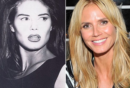 Gương mặt của Heidi Klum dường như chẳng thay đổi theo năm tháng