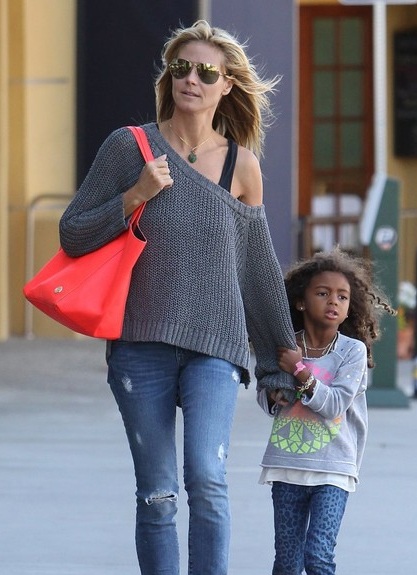 Nhân Ngày của mẹ năm nay, Heidi Klum dành thời gian đi chơi với bạn trai mới và con út.