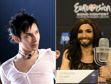 Cử chỉ của Conchita rất giống một cô gái, dịu dàng và nhẹ nhàng.